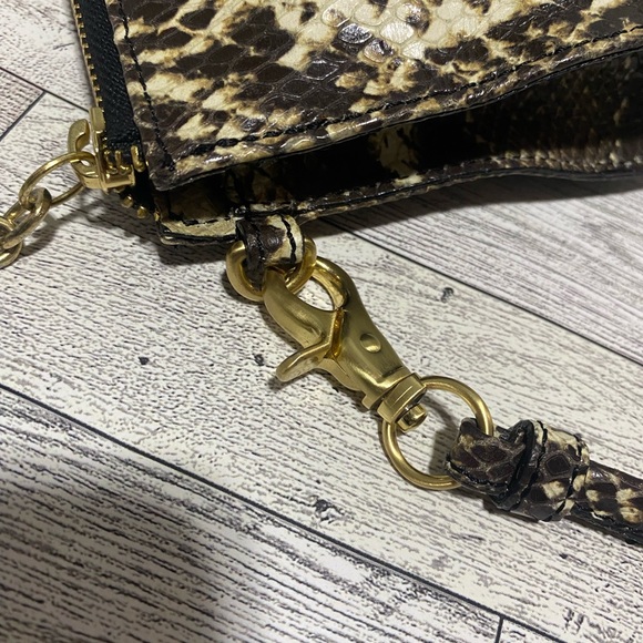 Vintage Brahmin Python Snakeskin Wristlet Clutch Bag - Picture 7 of 14